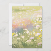 Baby Girl Woodland Animal Shower 招待状 (裏面)