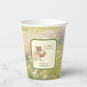 Baby Girl Woodland Animal Shower 紙コップ (裏面)
