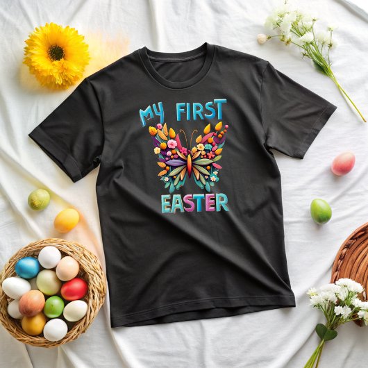 Baby Girl's First Easter ベビーTシャツ