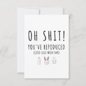 Baby Glückwunsch Karte zur Geburt - Reproduced カード (正面)