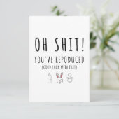 Baby Glückwunsch Karte zur Geburt - Reproduced カード (スタンド正面)