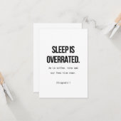 Baby Glückwunsch Karte zur Geburt - Sleep カード (正面/裏面インサイチュ)