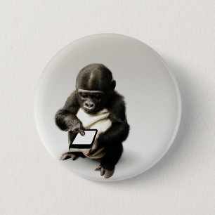 Baby gorilla Button / チビゴリラの缶バッジ　Gorilla Life 缶バッジ