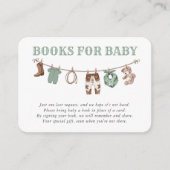 Baby Green Little Cowboy Books for Baby エンクロージャーカード (正面)