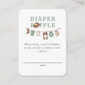 Baby Green Little Cowboy Diaper Raffle  エンクロージャーカード (正面)