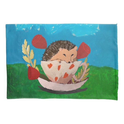 Baby Hedgehog 枕カバー (正面)