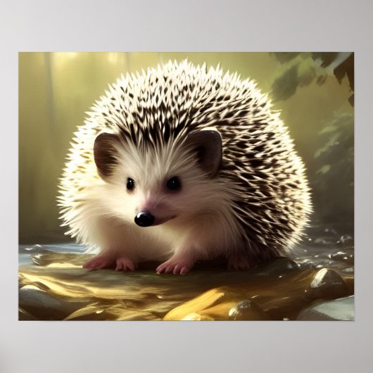 Baby Hedgehog Wildlife Portrait   ポスター (正面)