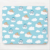 Baby Hercules and Pegasus Cloud Pattern Mouse Pad マウスパッド (正面)