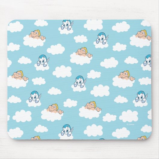 Baby Hercules and Pegasus Cloud Pattern Mouse Pad マウスパッド (正面)