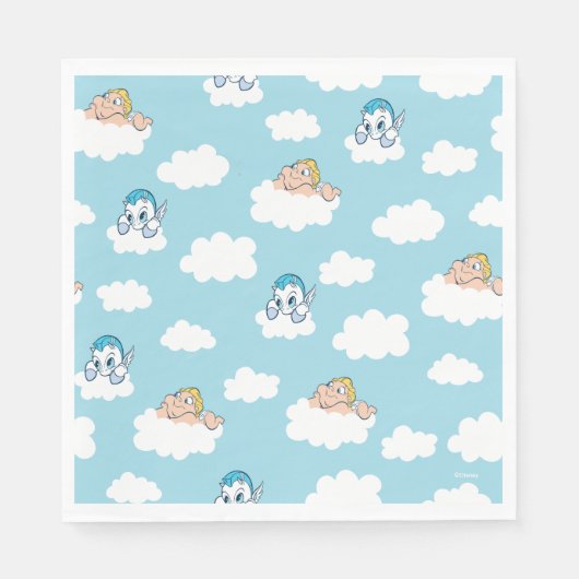 Baby Hercules and Pegasus Cloud Pattern Napkins スタンダードランチョンナプキン (正面)