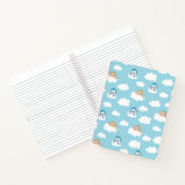 Baby Hercules and Pegasus Cloud Pattern Notebook ノートブック (内部)