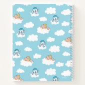 Baby Hercules and Pegasus Cloud Pattern Notebook ノートブック (裏面)