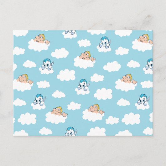 Baby Hercules and Pegasus Cloud Pattern Postcard ポストカード (正面)