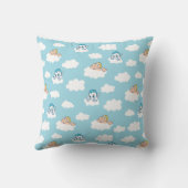 Baby Hercules and Pegasus Cloud Pattern Throw Pill クッション (裏面)