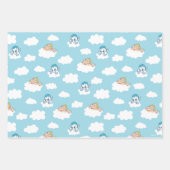 Baby Hercules and Pegasus Cloud Pattern Wrapping P ラッピングペーパーシート (正面)