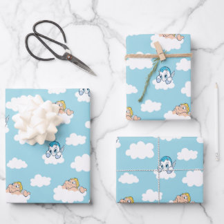 Baby Hercules and Pegasus Cloud Pattern Wrapping P ラッピングペーパーシート