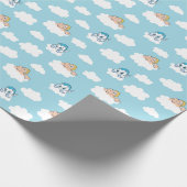 Baby Hercules and Pegasus Cloud Pattern Wrapping P ラッピングペーパー (角)