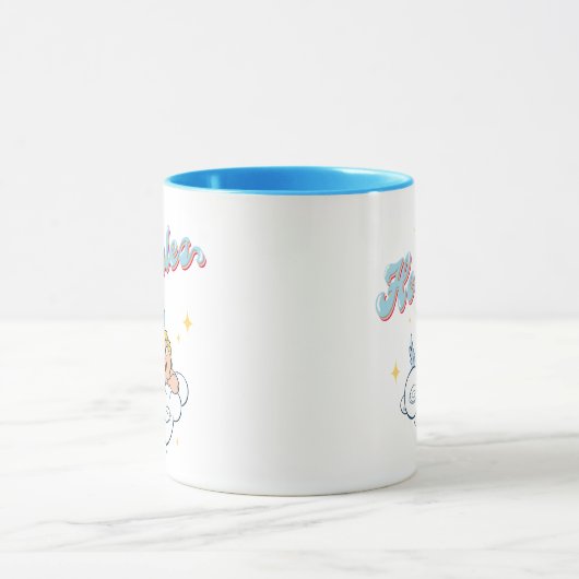 Baby Hercules and Pegasus on a Cloud Mug マグカップ (中央)