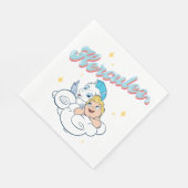 Baby Hercules and Pegasus on a Cloud Napkins スタンダードランチョンナプキン (角)