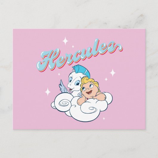 Baby Hercules and Pegasus on a Cloud Postcard ポストカード (正面)