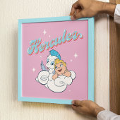 Baby Hercules and Pegasus on a Cloud Poster ポスター