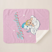 Baby Hercules and Pegasus on a Cloud Sherpa Blanke シェルパブランケット (正面(横))