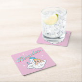 Baby Hercules and Pegasus on a Cloud Square Paper スクエアペーパーコースター (インサイチュ)