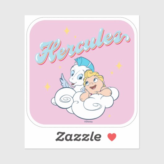 Baby Hercules and Pegasus on a Cloud Sticker シール (シート)