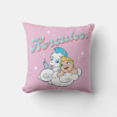 Baby Hercules and Pegasus on a Cloud Throw Pillow クッション (正面)
