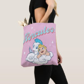 Baby Hercules and Pegasus on a Cloud Tote Bag トートバッグ (クローズアップ)