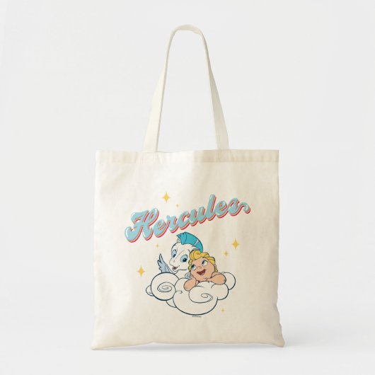 Baby Hercules and Pegasus on a Cloud Tote Bag トートバッグ (正面)