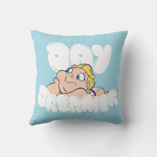 Baby Hercules - Day Dreamer Throw Pillow クッション (裏面)