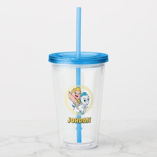 Baby Hercules Riding Pegasus Acrylic Tumbler アクリルタンブラー (正面)