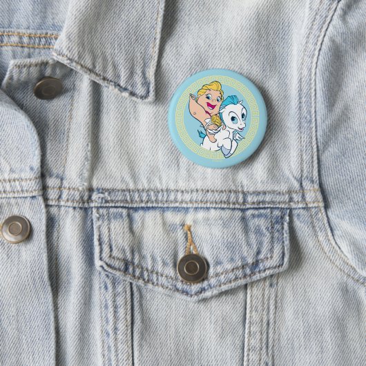 Baby Hercules Riding Pegasus Button 缶バッジ (インサイチュ)