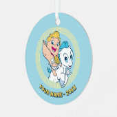 Baby Hercules Riding Pegasus Metal Ornament メタルオーナメント (正面左)