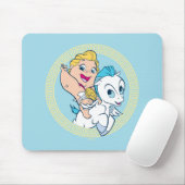 Baby Hercules Riding Pegasus Mouse Pad マウスパッド (マウス)