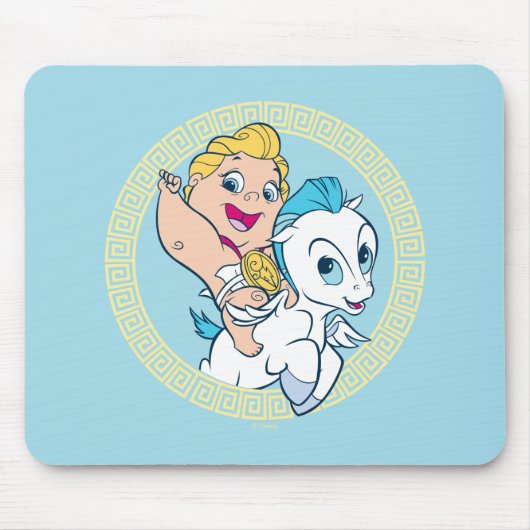 Baby Hercules Riding Pegasus Mouse Pad マウスパッド (正面)