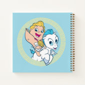Baby Hercules Riding Pegasus Notebook ノートブック (裏面)
