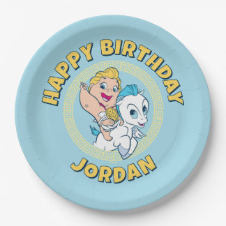 Baby Hercules Riding Pegasus Paper Plates ペーパープレート