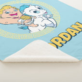 Baby Hercules Riding Pegasus Sherpa Blanket シェルパブランケット (3/4)