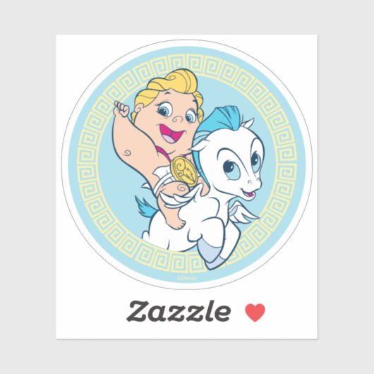 Baby Hercules Riding Pegasus Sticker シール (シート)