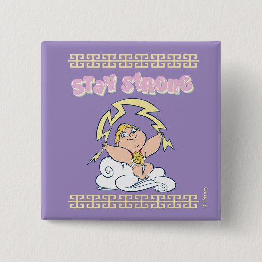 Baby Hercules - Stay Strong Button 缶バッジ (正面)