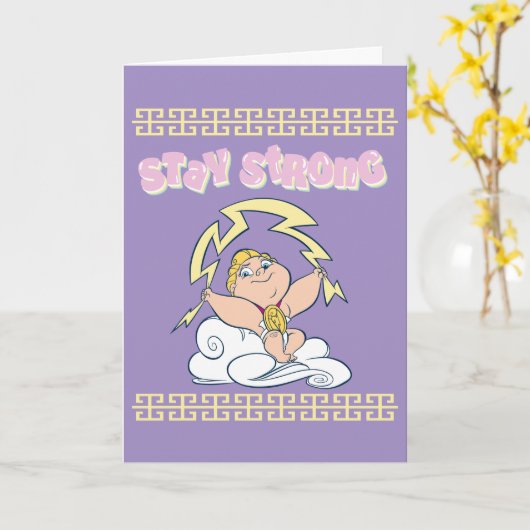 Baby Hercules - Stay Strong Card カード (黄色い花)