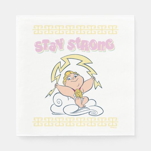 Baby Hercules - Stay Strong Napkins スタンダードランチョンナプキン (正面)