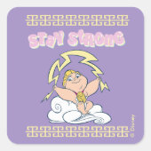 Baby Hercules - Stay Strong Square Sticker スクエアシール (正面)