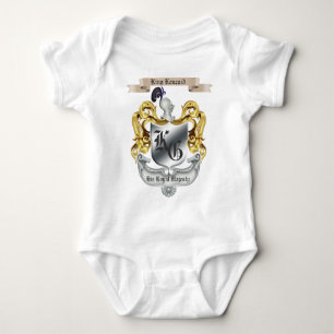 Baby His Royal Majesty王のおもしろいなベビーのTシャツ ベビーボディスーツ