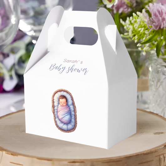 Baby in Basket Gender Neutral Cute フェイバーボックス