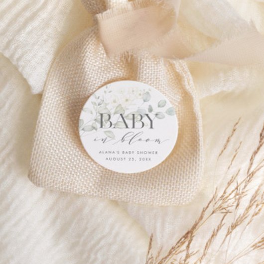 BABY IN BLOOM のステッカー（ギフトや封筒に貼る用） ラウンドシール