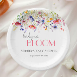 Baby in Bloom ガーデンフローラル テーブルコーディネート ペーパープレート