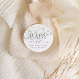 BABY IN BLOOM ギフトまたは封筒ステッカー ラウンドシール